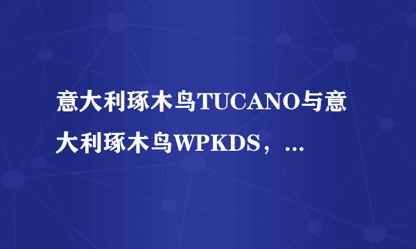 意大利琢木鸟TUCANO与意大利琢木鸟WPKDS，两品牌有何区别？