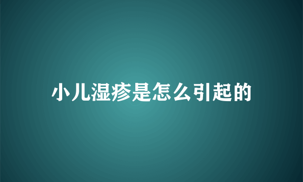 小儿湿疹是怎么引起的