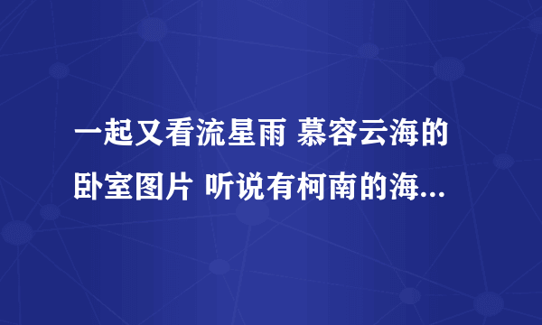 一起又看流星雨 慕容云海的卧室图片 听说有柯南的海报 求截图 ！！！！！！