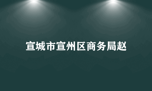 宣城市宣州区商务局赵