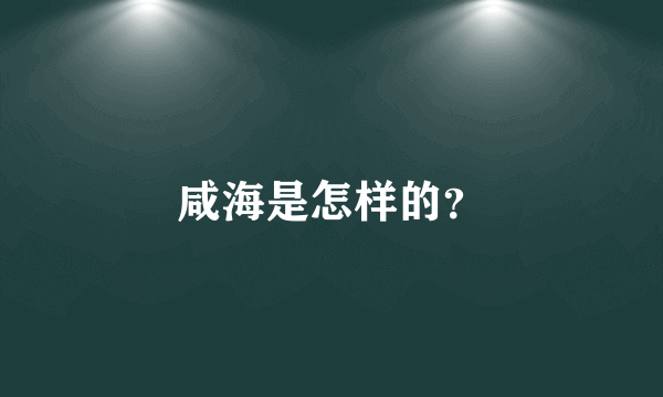 咸海是怎样的？