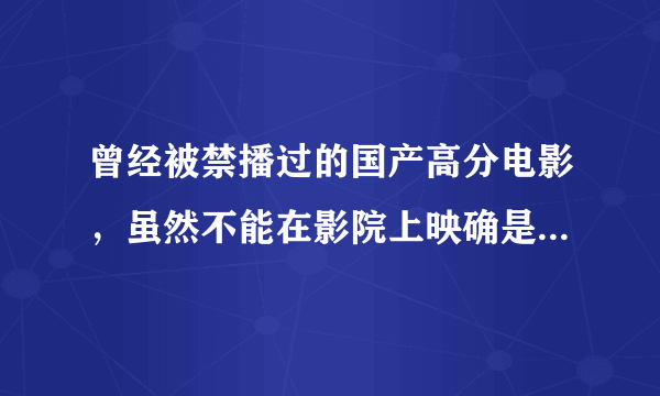 曾经被禁播过的国产高分电影，虽然不能在影院上映确是部部经典。