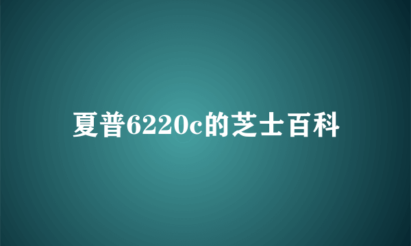 夏普6220c的芝士百科