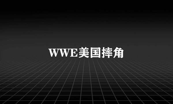 WWE美国摔角