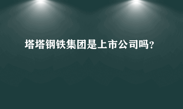 塔塔钢铁集团是上市公司吗？