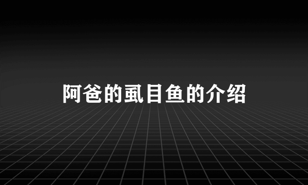 阿爸的虱目鱼的介绍