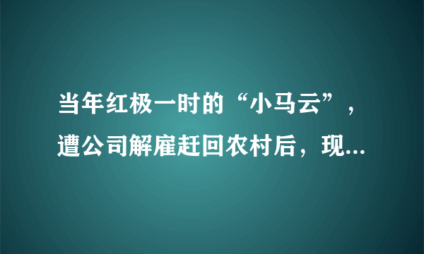 当年红极一时的“小马云”，遭公司解雇赶回农村后，现状如何？