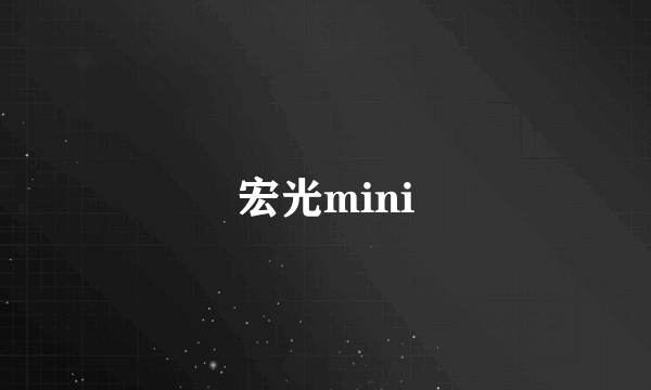 宏光mini