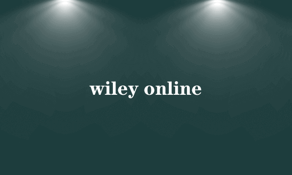 wiley online