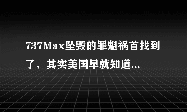 737Max坠毁的罪魁祸首找到了，其实美国早就知道，真相被波音隐瞒