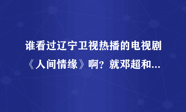 谁看过辽宁卫视热播的电视剧《人间情缘》啊？就邓超和范冰冰演的那个，能否介绍下剧情啊，谢谢