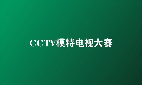 CCTV模特电视大赛