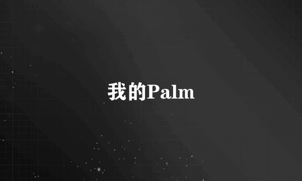 我的Palm