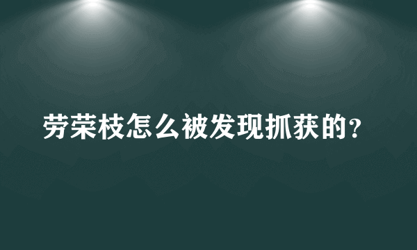 劳荣枝怎么被发现抓获的？