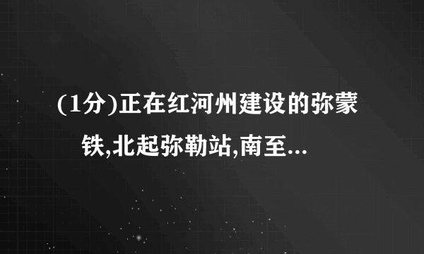 (1分)正在红河州建设的弥蒙髙铁,北起弥勒站,南至蒙河铁路蒙自站,与中越国际通道昆玉河铁路相连接,是连接昆明、弥勒、开远及蒙自的主要客运通道,将对红河州的经济发展有着重要的作用.弥蒙高铁全长约107300米,请将数字107300用科学记数法表示为 ________ 。