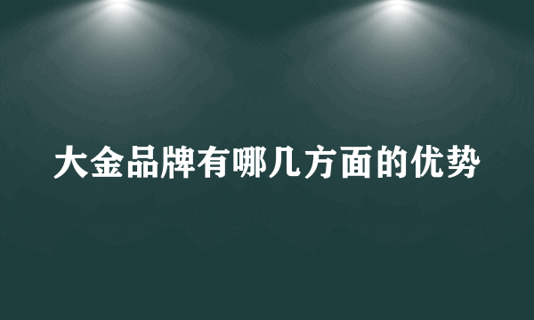 大金品牌有哪几方面的优势