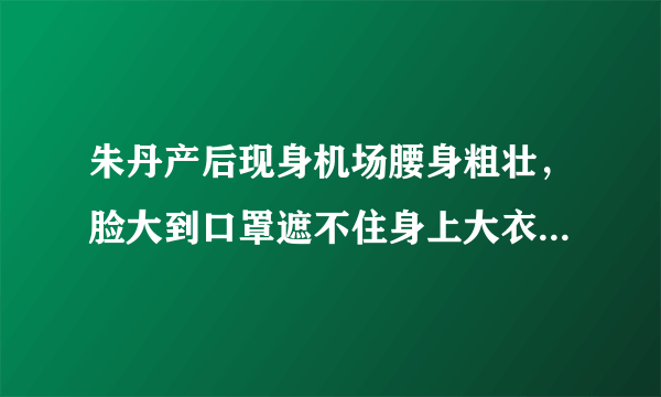 朱丹产后现身机场腰身粗壮，脸大到口罩遮不住身上大衣皱皱巴巴，你怎么看？